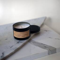 Fougere/4 Oz. Soy Travel Tin Candle Fern, Oakmoss, Lavender, Lily Of The Valley 25 Hrs. Handmade - thumbnail 2