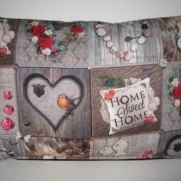 Large Decorative Cushion Cover Pillow Home Sweet - thumbnail 4