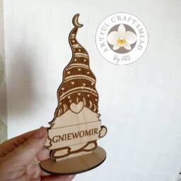 Personalised Christmas Gnomes, Table Decoration, Wooden Gonk Place Setting, Gift, Gnome Names - thumbnail 3