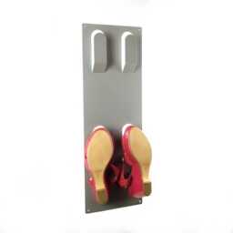 Slimline Metal Wall Mounted Shoe Storage Rack - thumbnail 2