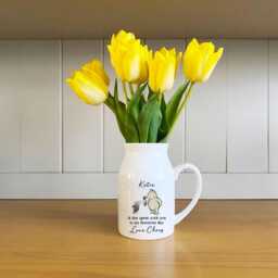 Personalised Winnie The Pooh Vase, Favourite Day, Small Vase For Flowers, Gift Mum, Bud - thumbnail 2