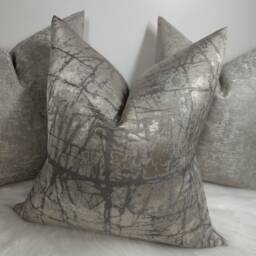 Kyla Gunmetal Grey Cushion Cover, Sofa Bed Pillow Cover Neutral Decor, Pillow Cover - thumbnail 2