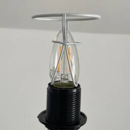 Ecru Beige Textured 100% Linen Small Candle Clip Wall Tapered Lampshade Light Shade - thumbnail 4