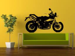 Motorcycle Sport Crotch Rocket Racing Motorbike Bike Wall Decal Vinyl Sticker Mural Room Decor L855 - thumbnail 1