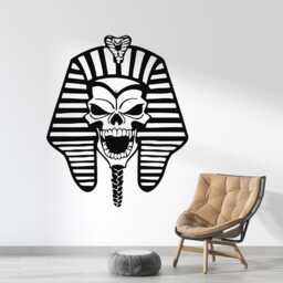 Egyptian Pharaoh Skull Wall Decal Ancient Egypt Decor 2693 - thumbnail 3