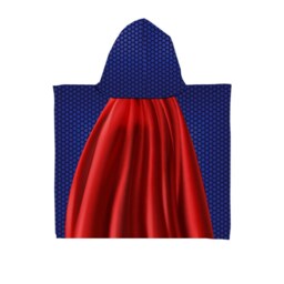Personalised Kids Hooded Towel - Superhero - thumbnail 2