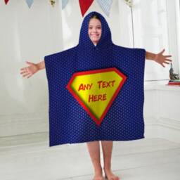 Personalised Kids Hooded Towel - Superhero - thumbnail 3