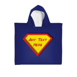 Personalised Kids Hooded Towel - Superhero