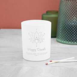 Personalised Diwali Lotus Candle Holder - thumbnail 2