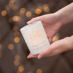 Personalised Diwali Lotus Candle Holder - thumbnail 3