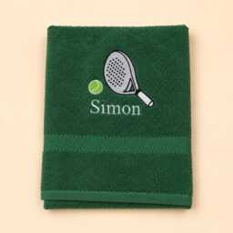 Personalized Embroidered Padel Towel 100% Cotton For Lover Custom Name Sports Gift Her Accessories Him - thumbnail 4
