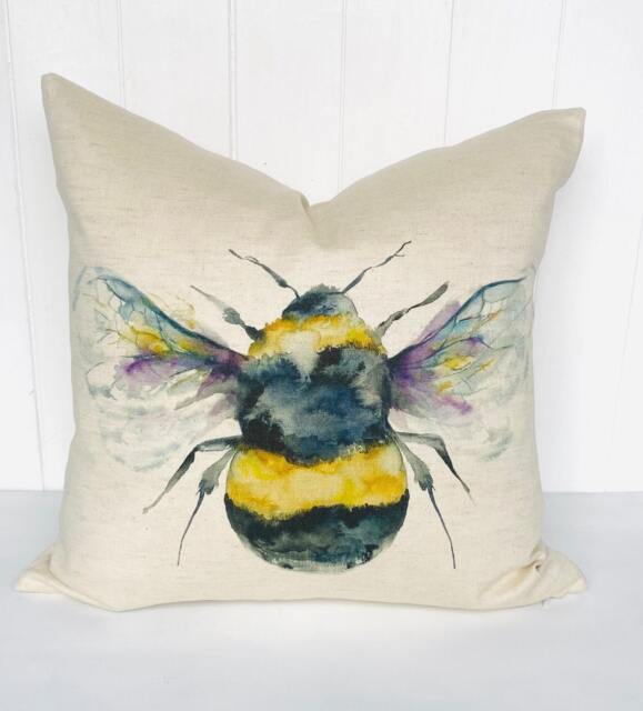 Voyage Maison Bee Cushion, Handmade & Backed With Organic Cotton Fabric A Zip Fastening - image 1