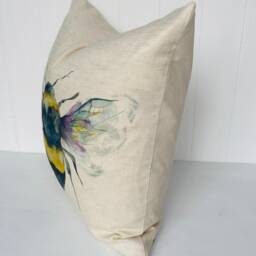 Voyage Maison Bee Cushion, Handmade & Backed With Organic Cotton Fabric A Zip Fastening - thumbnail 2