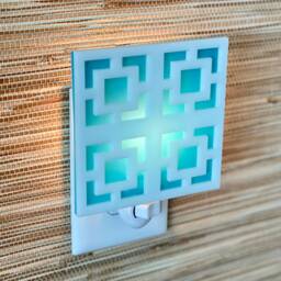 "Mid Century Modern Night Light - ""Breeze Block" - thumbnail 3