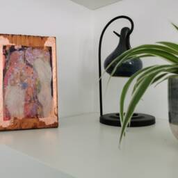 Gustav Klimt Water Serpents Ii Wooden Wall Art Rose Gold Decor - thumbnail 3