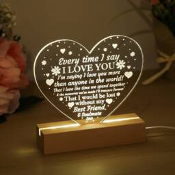 Valentines Gift - Anniversary Night Light For Partner Girlfriend For Boyfriend Husband Valentine I Love You - thumbnail 2