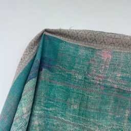 Artisan Block Printed Patchwork Kantha Quilt - Lightweight Cotton Throw - thumbnail 3