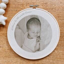 Baby Photo Embroidery Hoop 7x7 - thumbnail 1