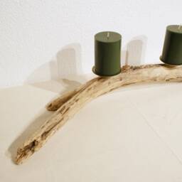 Driftwood ~ 2-Flame Candle Holder - thumbnail 4