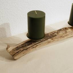 Driftwood ~ 2-Flame Candle Holder - thumbnail 2