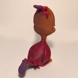 Alice in Wonderland - Bird Handmade Polymer Clay Action Figure. Unique Collectible - thumbnail 3