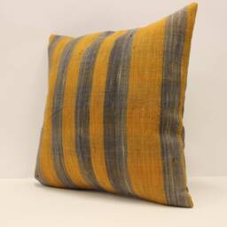 Kilim Pillow, Sofa Pillow Boho Pillow, Handwoven Pillow, 18x18 - 45x45 cm Minimalist Decorative Pillow, Cushion Cover Throw Pillow 4Kbf-527 - thumbnail 3