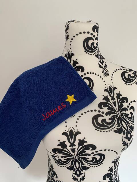 star Towel - Personalised Face Cloth/Hand Bath - image 1