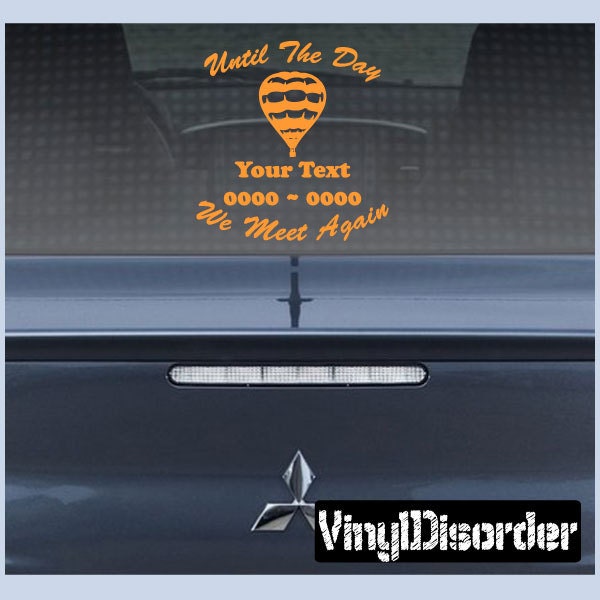 Balloon 01 in Loving Memory Custom Car Or Wall Vinyl Decal Stickers - Ilmballoon01Et - image 1