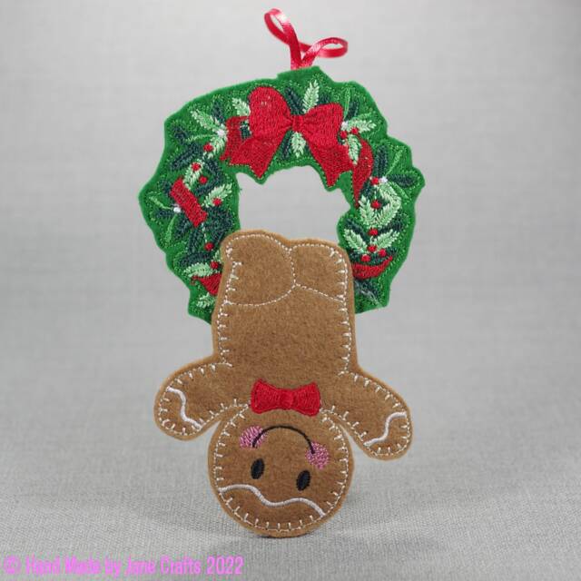 Gingerbread Christmas Decorations, Felt Ornaments, Tree Decorations - image 1