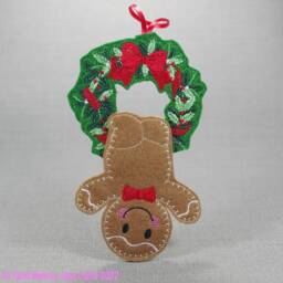 Gingerbread Christmas Decorations, Felt Ornaments, Tree Decorations - thumbnail 1