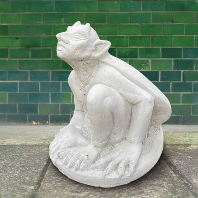Concrete Guardian Gargoyle Statue Stone Gothic Sculpture Handmade Lawn Ornament Outdoor Cement Figurine Yard Art - image 1