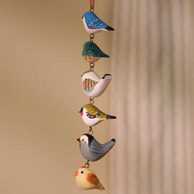 Handmade Wooden Bird Ornament, Hand Crafted Birds, Home Decor, Christmas Artisan Bird Wood Nature Lover Gift - image 1