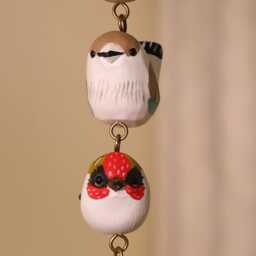 Handmade Wooden Bird Ornament, Hand Crafted Birds, Home Decor, Christmas Artisan Bird Wood Nature Lover Gift - thumbnail 3