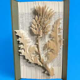 Scottish Thistle Sculpture Book Art - thumbnail 4