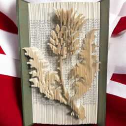Scottish Thistle Sculpture Book Art - thumbnail 3