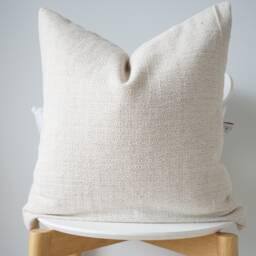 Cream Striped Pillow Cover - thumbnail 3