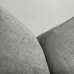 Soft Gray Linen Throw Pillow Cover, Decorative Pillowcase, Textured Cushion Cover, 20x20 - thumbnail 2