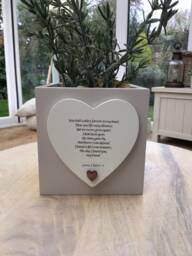 Personalised Best Friend Flower/Plant Pot Special Gift Shabby Chic Style. Friendship Lifelong Christmas Birthday Any Names