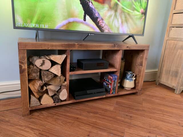 Handmade Rustic Television Stand - Custom Media Cabinet With Free Delivery - image 1