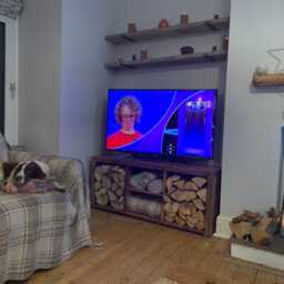Handmade Rustic Television Stand - Custom Media Cabinet With Free Delivery - thumbnail 4