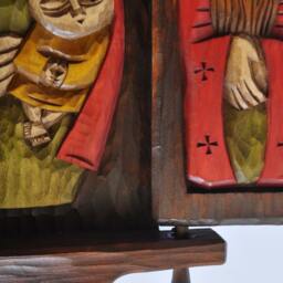 Triptych Carved Sculpture - thumbnail 3