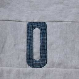 Personalized Christmas Stocking, Custom Minimal Linen Stockings, Farmhouse Decor, Patchwork, Neutral Scandinavian Heirloom Gift - thumbnail 4
