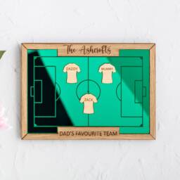 Personalised Family Football Team Plaque, Gift, Dads Dream Team, Gift For Football Lover, Fathers Day Gift From - thumbnail 2