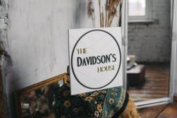 Personalized Last Name Sign Farmhouse Shiplap Wall Decor - thumbnail 1