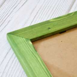11x14 Picture Frame - Green Handmade Modern Mounted Option Wedding Gift Contemporary - thumbnail 2