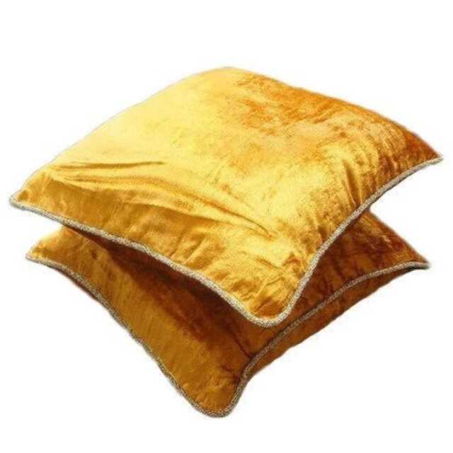 "Designer Gold Euro Pillow Sham 24""x24""/26""x26" - image 1