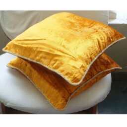 "Designer Gold Euro Pillow Sham 24""x24""/26""x26" - thumbnail 4