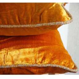 "Designer Gold Euro Pillow Sham 24""x24""/26""x26" - thumbnail 2