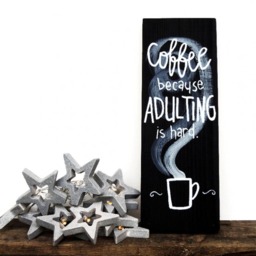 Coffee Sign, Signs, Wall Art, Lovers, But First Coffee, Bar Kitchen Decor, Sign - thumbnail 3