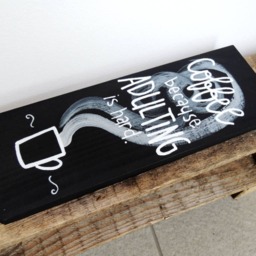 Coffee Sign, Signs, Wall Art, Lovers, But First Coffee, Bar Kitchen Decor, Sign - thumbnail 2
